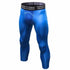 Men's Dry Fit Capri Workout Running Leggings Compression Shorts